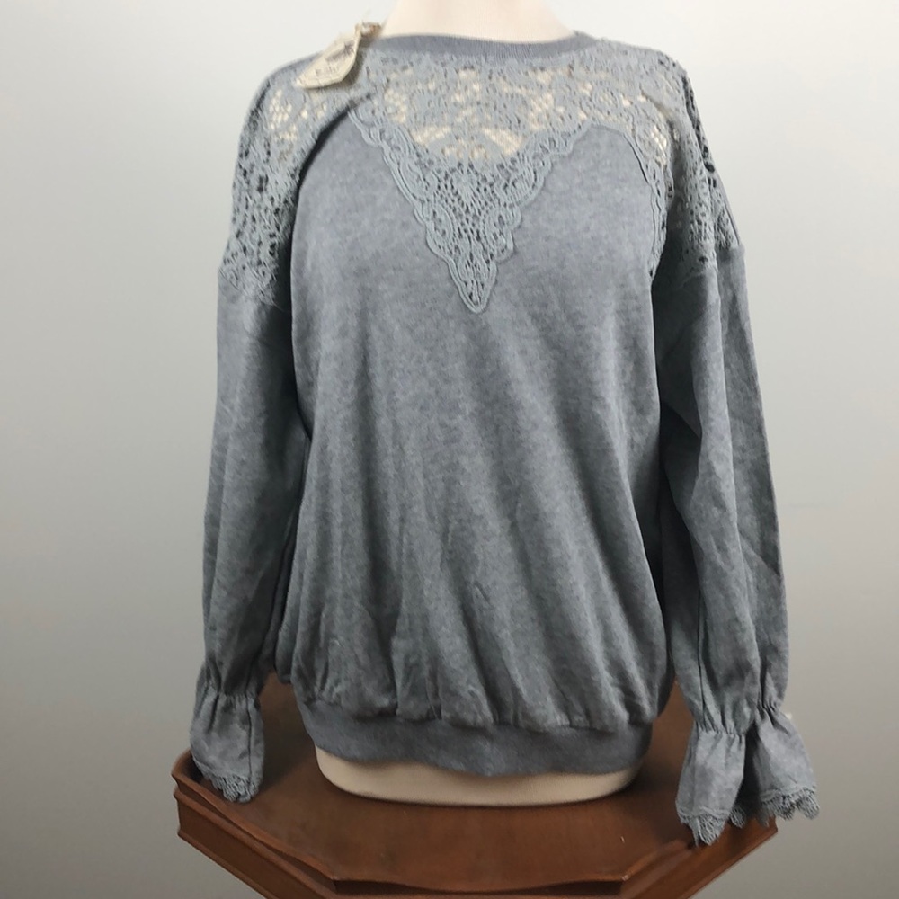 Easel Los Angeles women’s lace sweater
